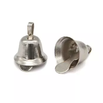 BEL0352 Колокольчик декоративный, 10 мм, упак./10 шт., Astra&amp;Craft (серебро)