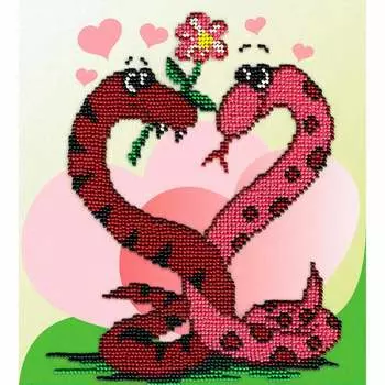 БГ-175 Набор для вышивания МП Студия ' Змейки' 20*18 см