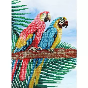БГ-223 Набор для вышивания 'МП Студия' 'Попугаи', 28х22 см