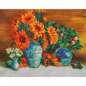 БГ-238 Набор для вышивания МП Студия 'Подсолнухи' 28*35 см