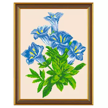 Бис3039 Рисунок на канве для вышивки бисером 'Колокольчики'