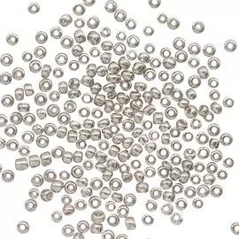 Бисер Астра 6/0, 15г (1109 серебро/глянц.покрытие)