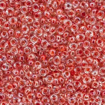 Бисер Drops 8/0 (~3мм) (38689) прозрачный с цветным центром, 50гр Preciosa