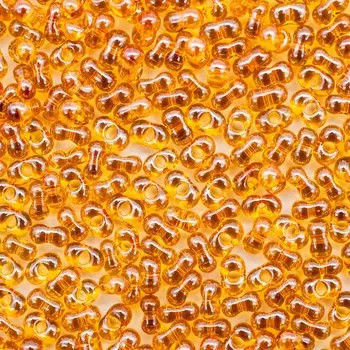 Бисер Farfalle 2/4мм (16050) прозрачный с покрытием, 50гр Preciosa