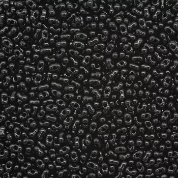 Бисер Farfalle 2/4мм (23980) черный, 50гр Preciosa