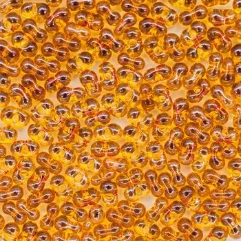 Бисер Farfalle 3,2/6,5мм (16050) прозрачный с покрытием, 50гр Preciosa