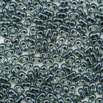 Бисер Farfalle 3,2/6,5мм (46010) прозрачный с покрытием, 50гр Preciosa