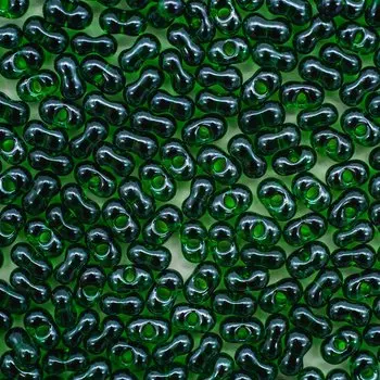 Бисер Farfalle 3,2/6,5мм (56120) прозрачный с покрытием, 50гр Preciosa