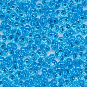 Бисер Farfalle 3,2/6,5мм (66010) прозрачный с покрытием, 50гр Preciosa