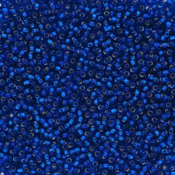 Бисер прозрачный с сереб. центр. 10/0 (67300), кв. отв., 50г Preciosa