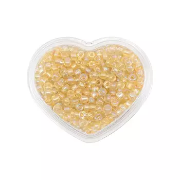 Бисер, (стекло), 11/0, 8 (+/-0,5) гр, цвет 162 св.золотой/прозр.радужный, Astra&amp;Craft