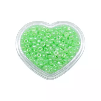 Бисер, (стекло), 11/0, 8 (+/-0,5) гр, цвет 47 св.зеленый/непрозрачный, Astra&amp;Craft