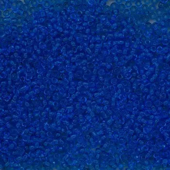 Бисер, (стекло), 11/0, упак./20 гр., 'Астра' (6 св.синий/прозрачный)