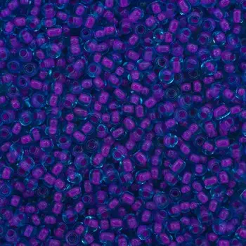 Бисер, (стекло), 11/0, упак./20 гр., 'Астра' (303 фиолетовый/с цвет. центром)