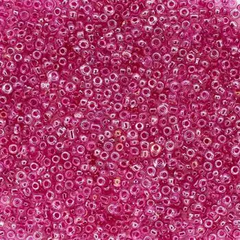 Бисер, (стекло), 11/0, упак./20 гр., Astra&amp;Craft (2209 фиолетовый/прозр.с.цвет.центром(глянцевый))