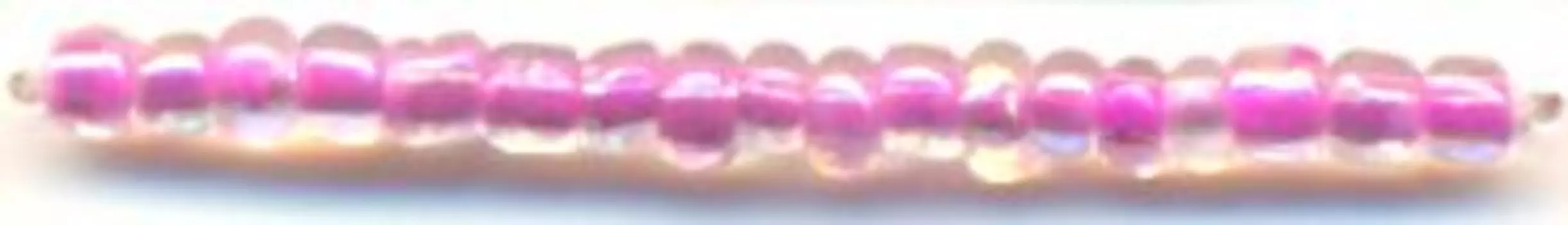 Бисер, (стекло), 11/0, упак./20 гр., 'Астра' (213 фиолетовый/прозр.с цвет.центром (радужный))