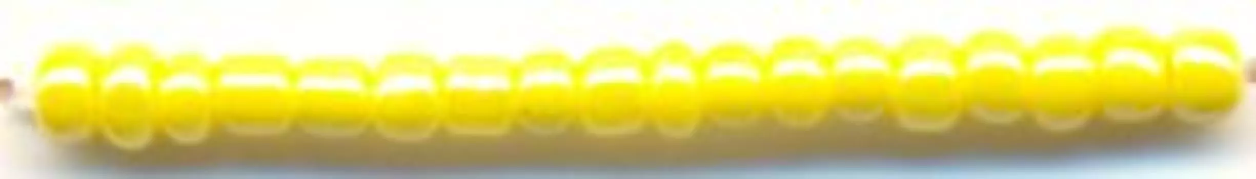 Бисер, (стекло), 11/0, упак./20 гр., 'Астра' (122 желтый/непрозр.глянцевый)