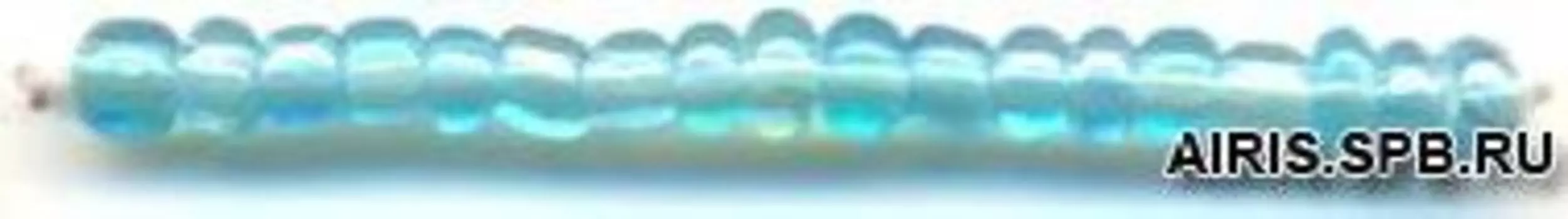 Бисер, (стекло), 11/0, упак./20 гр., 'Астра' (163В голубой/прозрач.радужный)