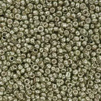 Бисер, (стекло), 11/0, упак./20 гр., Astra&amp;Craft (1112 желто-зеленый/глянцевое покрытие)