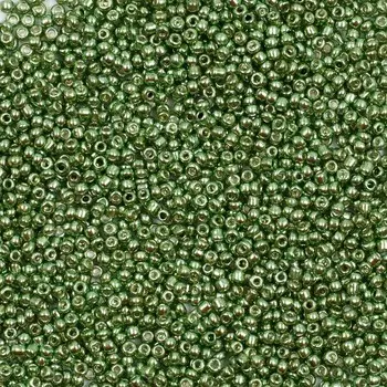 Бисер, (стекло), 11/0, упак./20 гр., Astra&amp;Craft (1114 зеленый/глянцевое покрытие)