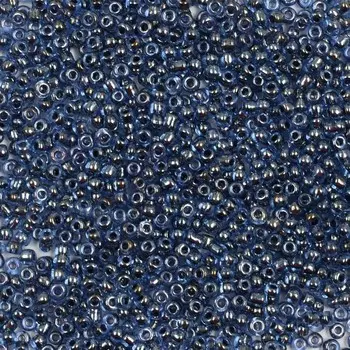 Бисер, (стекло), 11/0, упак./20 гр., Astra&amp;Craft (2226 синий/прозрачный с цветным центром, глянцевый)