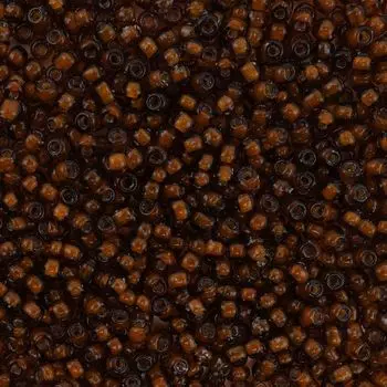 Бисер, (стекло), 11/0, упак./20 гр., Astra&amp;Craft (308 коричневый/прозрачный с цветным центром)
