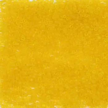 Бисер, (стекло), 11/0, упак./20 гр., Astra&amp;Craft (М10 желтый/прозрачный, матовый)