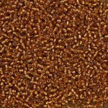 Бисер, (стекло), 11/0, упак./500 гр., Astra&amp;Craft (22С медный/прозр.серебрист.центр)