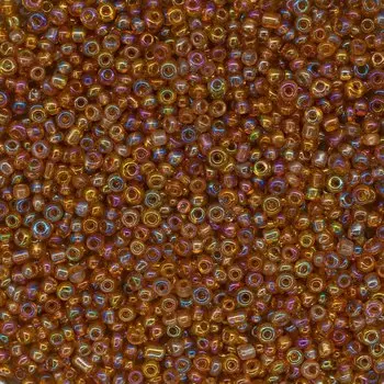 Бисер, (стекло), 11/0, упак./500 гр., Astra&amp;Craft (162B золотой/прозр.радужный)