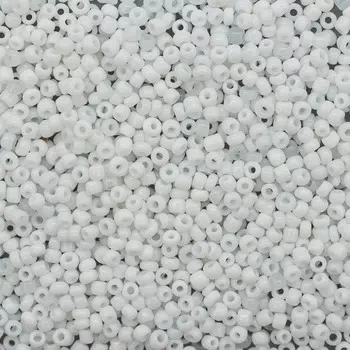 Бисер, (стекло), 11/0, упак./500 гр., 'Астра' (41 белый/непрозрачный)