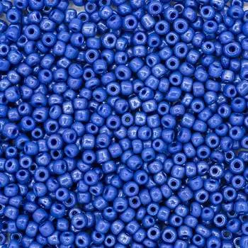 Бисер, (стекло), 11/0, упак./500 гр., Astra&amp;Craft (48 синий/непрозрачный)