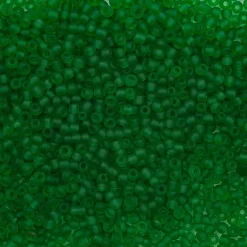 Бисер, (стекло), 11/0, упак./500 гр., Astra&amp;Craft (M7В зеленый/прозр.матовый)