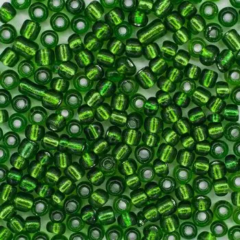 Бисер, (стекло), 6/0, упак./500 гр., 'Астра' (27 зелёный)