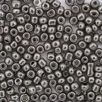 Бисер, (стекло), 6/0, упак./500 гр., 'Астра' (577 эффект стали)
