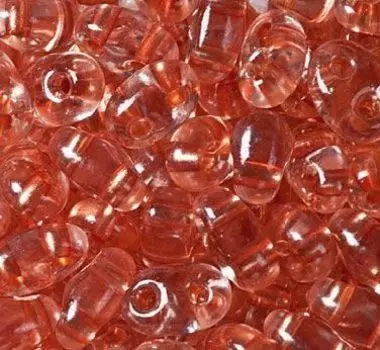 Бисер Twin 2,5/5 мм (38918) прозрачный с цветным центром, 50г Preciosa