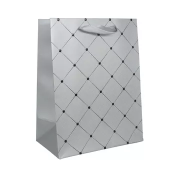 BK981 Пакет подарочный ламинированный, 23*18*10см (D-серый)