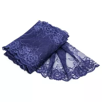 BLU00311 Эластичное кружево 23 см*10 м (фиолетовый)