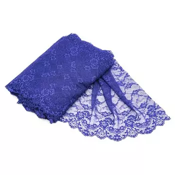 BLU02077 Эластичное кружево 27,5 см*10 м (фиолетовый)