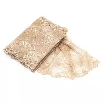 BN00550 Эластичное кружево 21 см*10 м (бежевый)