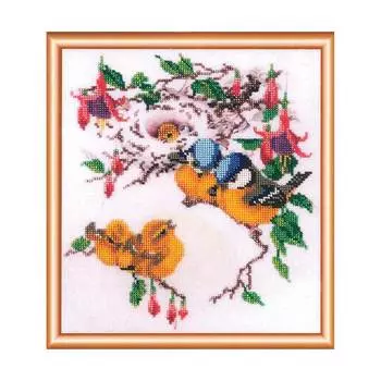 БН-3046 Набор для вышивания бисером Hobby&amp;Pro 'Утренние трели', 27*25 см
