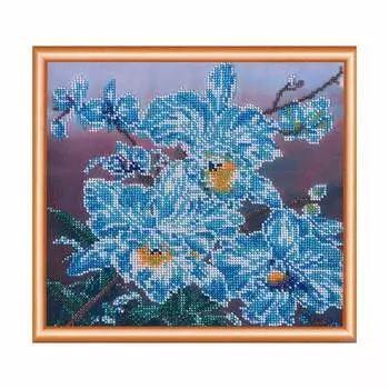 БН-3048 Набор для вышивания бисером Hobby&amp;Pro 'Белые орхидеи', 23*25 см