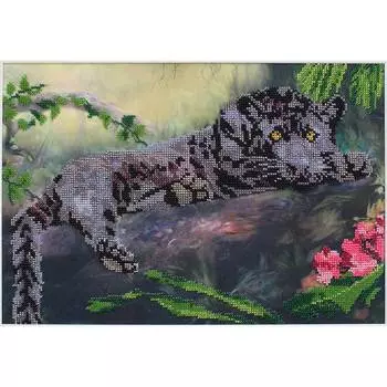 БН-3127 Набор для вышивания бисером Hobby&amp;Pro 'Пантера', 37*25 см