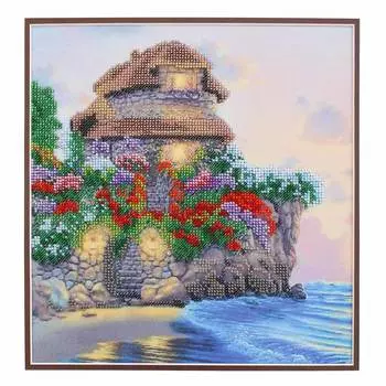 БН-3130 Набор для вышивания бисером Hobby&amp;Pro 'Цветочный мыс', 25*26 см