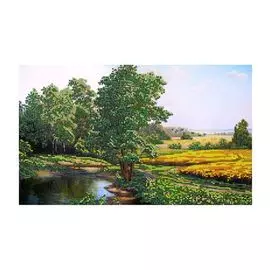 БН-3155 Набор для вышивания бисером Hobby&amp;Pro 'Родные просторы', 40*24 см