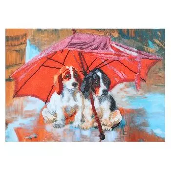 БН-3170 Набор для вышивания бисером Hobby&amp;Pro 'Укрытие от дождя', 34*25 см