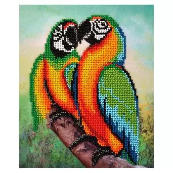 БН-3230 Набор для вышивания бисером Hobby&amp;Pro 'Попугаи' 16,5*20 см