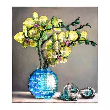БН-3231 Набор для вышивания бисером Hobby&amp;Pro 'Орхидеи' 17*20 см