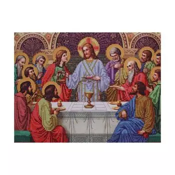 БН-4000 Набор для вышивания бисером Hobby&amp;Pro 'Тайная вечеря', 33*25 см