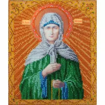 БН-4006 Набор для вышивания бисером Hobby&amp;Pro 'Икона Святая Блаженная Матрона Московская', 19*23 см