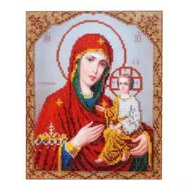 БН-4007 Набор для вышивания бисером Hobby&amp;Pro "Икона Пресвятой Богородицы Тихвинская " 19*23м